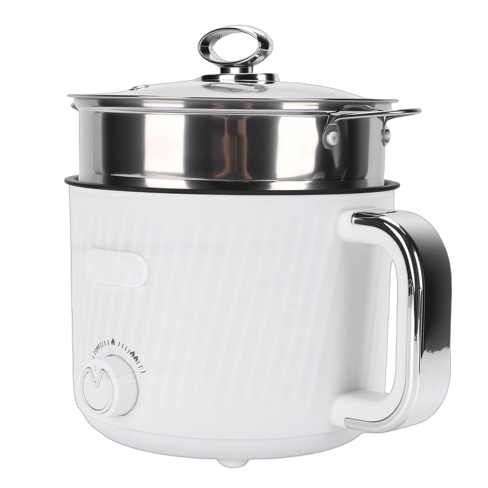 Toys  Arts Elektrische Hot Pot Roestvrij Staal Multifunctionele Elektrische Kookplaat met Stoommandje voor Studentenkamer Huis Appartement US Stekker 110V