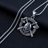 Silver Viking Axes Rune Nordic Necklace 406