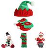 Costume da Elfo di Babbo Natale per Bambini in Velluto, Luminoso e Durevole, Vestito di Natale