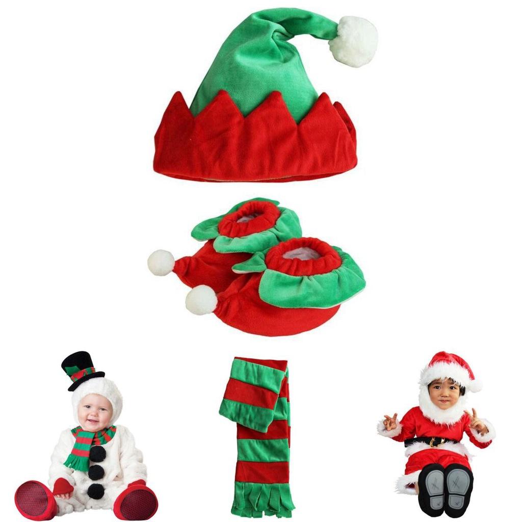 Costume da Elfo di Babbo Natale per Bambini in Velluto, Luminoso e Durevole, Vestito di Natale