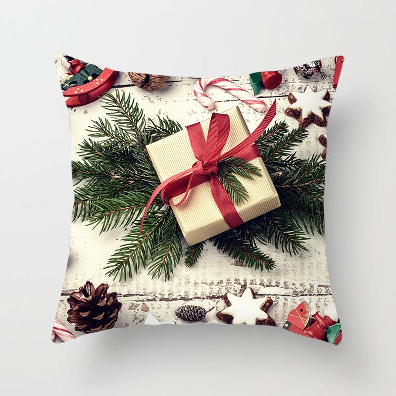 Weihnachts-Kissenbezüge für Zuhause, weihnachtlich bedruckte Bett-Heimdekorations-Kissenbezüge, weihnachtliche dekorative Kissenbezüge