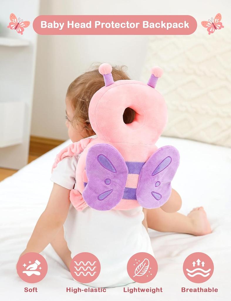 Newborn Baby Neck Protective Pillow Safety Backpack Pad Toddlers Headrest Baby Head Protect Pillow Walk Crawling Plush Cushion