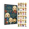 Christmas Advent Calendar 2025 24-Day Countdown Calendar with 24 Pcs Collectible Figures Christmas Tree Ornaments Set for Holiday Party Decor