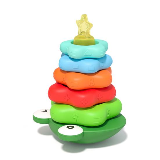 Купить Кольцо-штабелер-игрушка-лягушка, 5 размеров, звездообразные ...