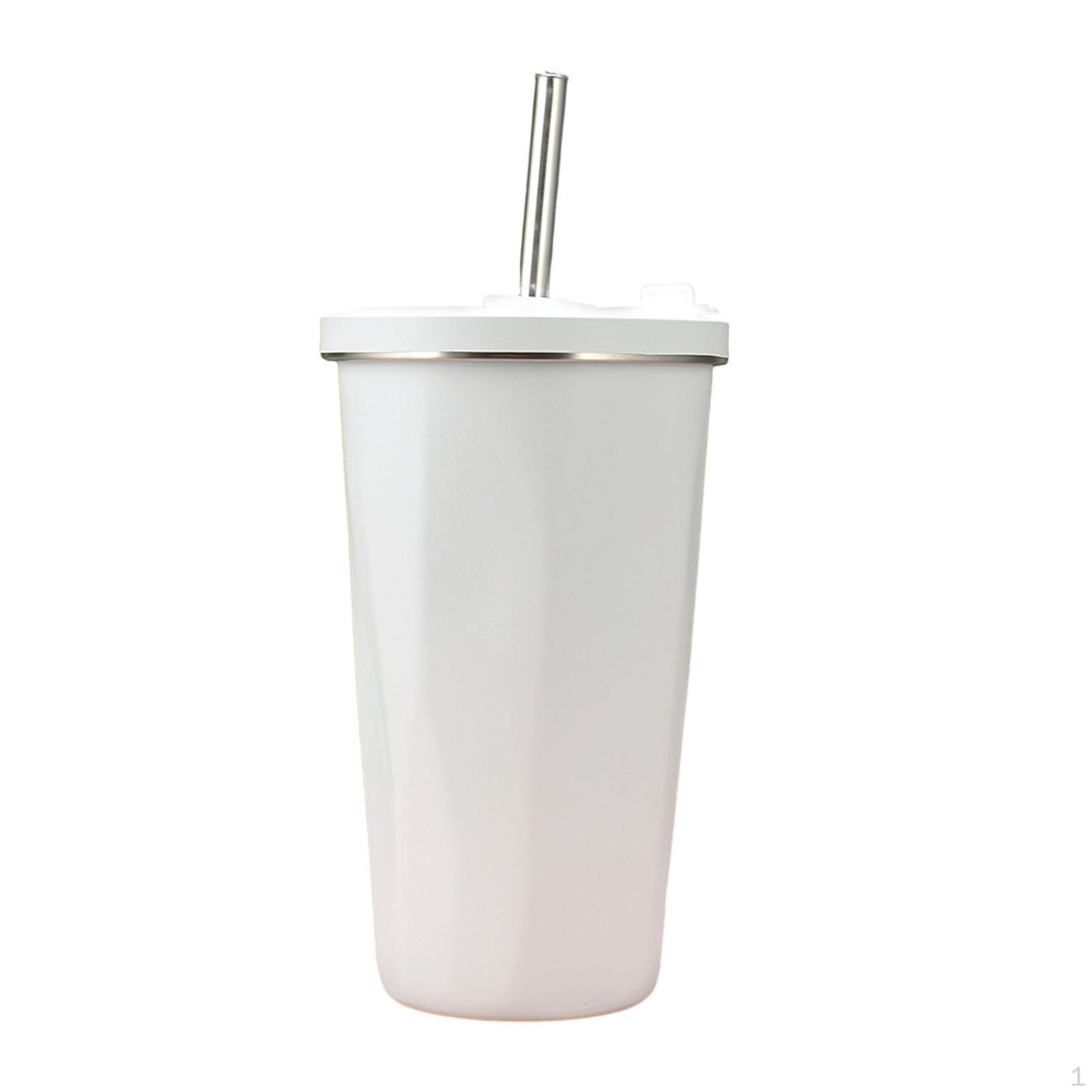 

Insulated Tumbler Travel Coffee Mug 500ml Large Capacity for Women and Men Iced Cup Water белый