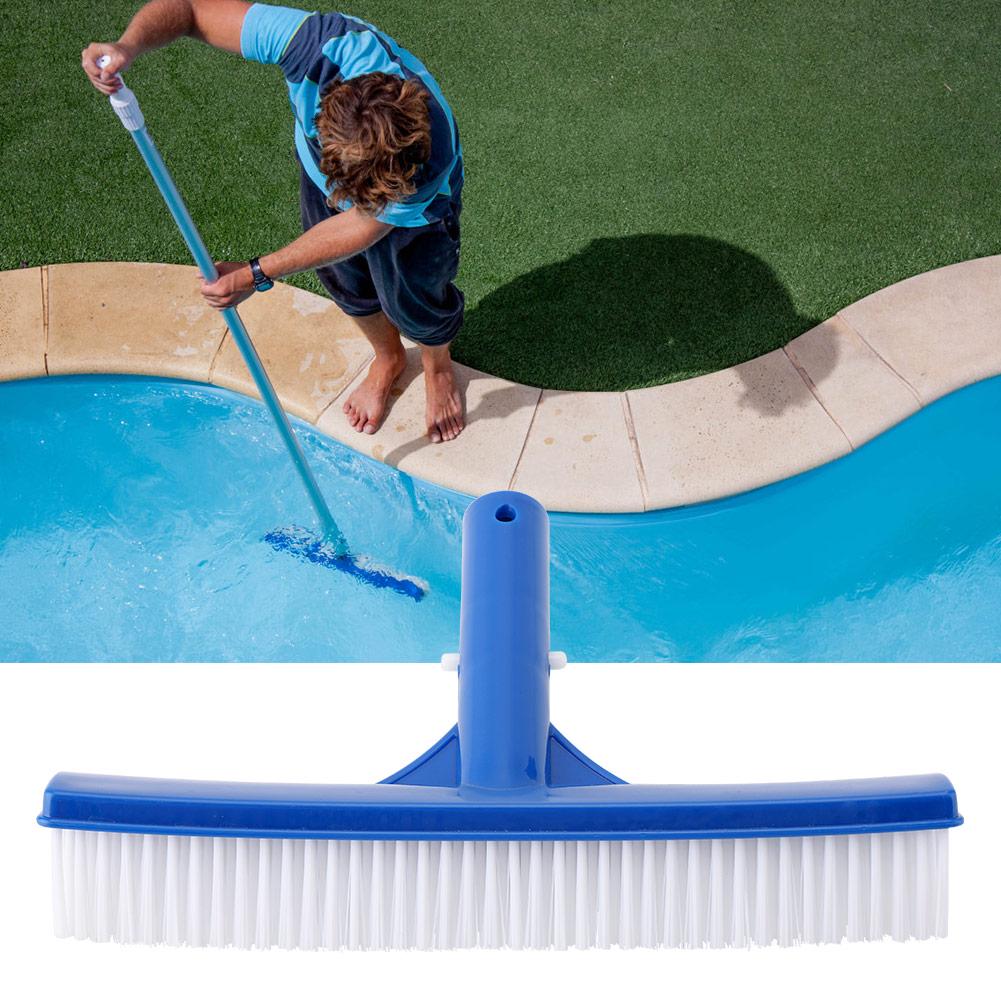 10 Inch Plastic Pool Brush for Cleaning Dirty Moss, Quality Plastic Material, Lightweight and Great Corrosion Resistance, Elastic and Hard Hair