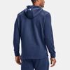 Under Armour Project Rock Charged Cotton Breathable Hoodie Men Hoodies Blue 1367033-404