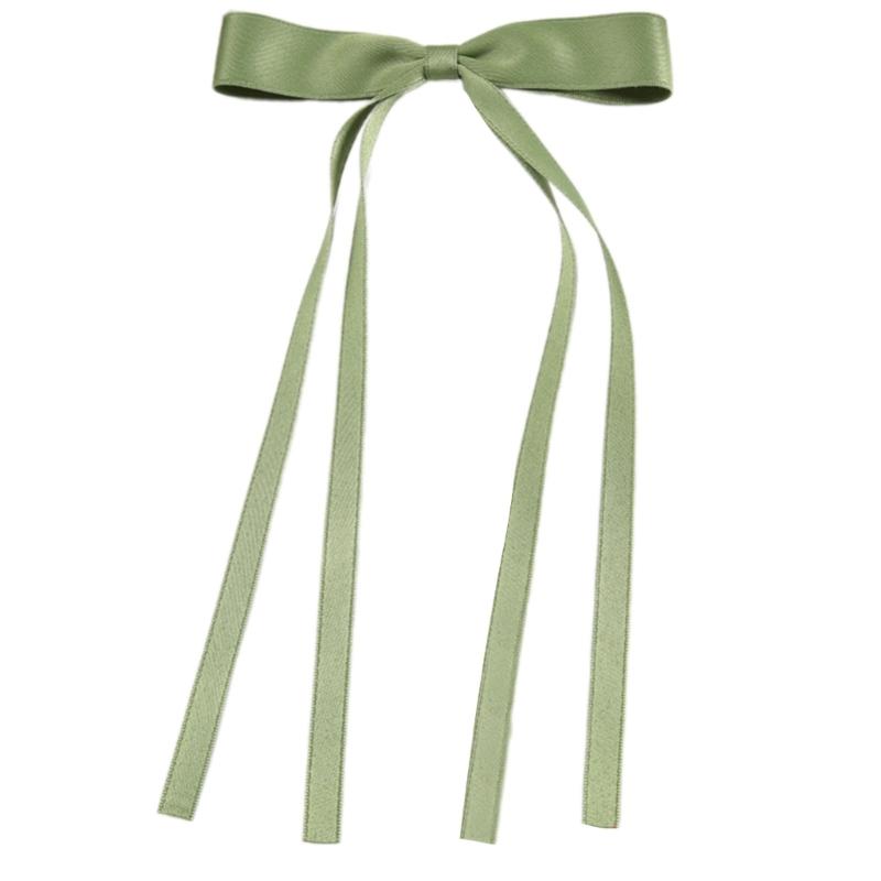 10PCS Soft Polyester Hair Barrettes Double Ribbon Bows Design Nonslip Duckbills Clip For Daily Use And Sports