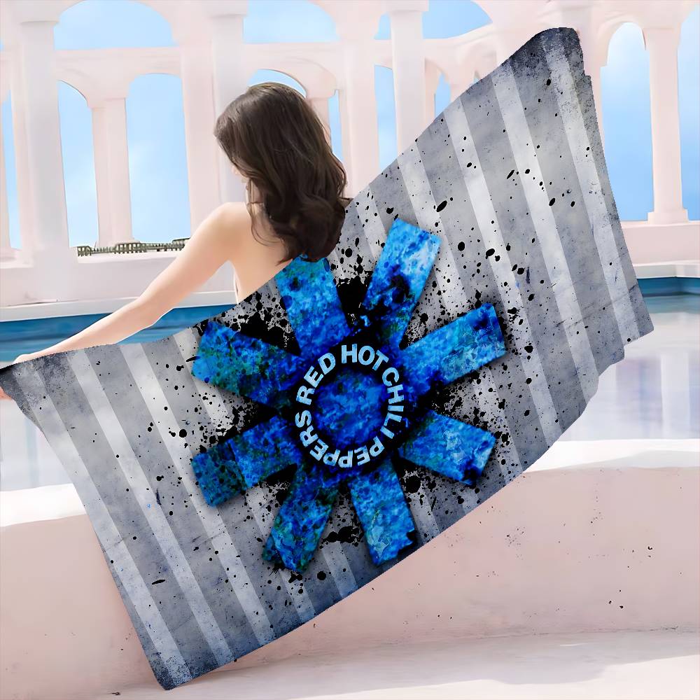 Classic Rock Band Red Hot Chili Peppers Microfiber Blanket Quick Drying Beach Towels Oversized Printing Super Pool Towel