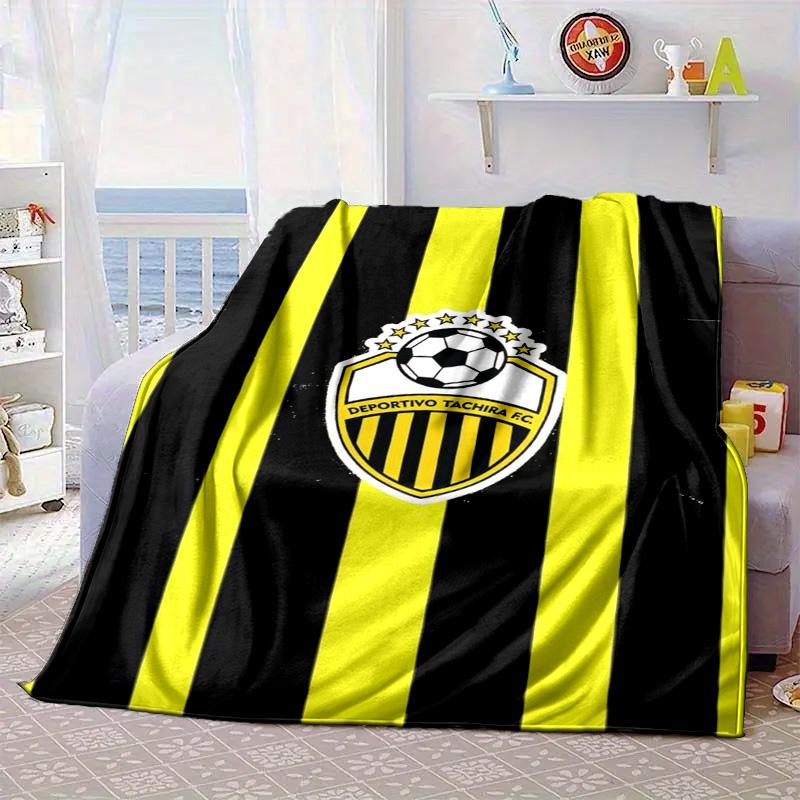 Deportivo Tachira Fc Crest Portable Blanket/Soft Blanket Bedding Blanket Suitable for Travel Camping Living Rooms Offices Sofas Fan Gifts