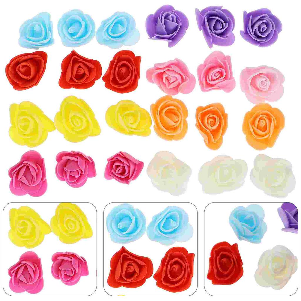 200 Pcs Bubble Rose Foam Flowers DIY Arrangement Wedding Decor Scene Garland Material Simulation Simulate Simulated Wreath