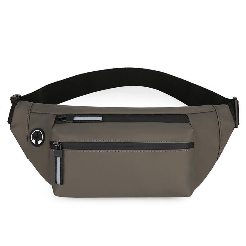 Men's Mobile Phone Waist Bag Black Casual Waterproof Men's Chest Bag Outdoor Running Sports Crossbody Bag Fanny Pack