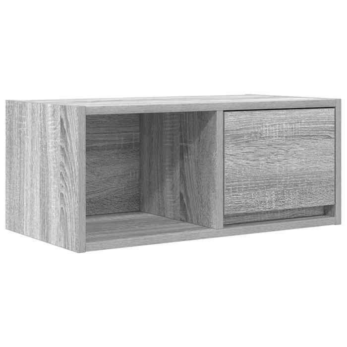 VidaXL TV Cabinet Sonoma Grey 60x31x25.5 Cm Engineered Wood, TV Stand, Hi-fi Cabinet, Entertainment Center, TV Buffet, 861446
