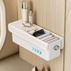 Modern Minimalist Plastic Wall Mount Storage Box With Dividers For Closet Organization
