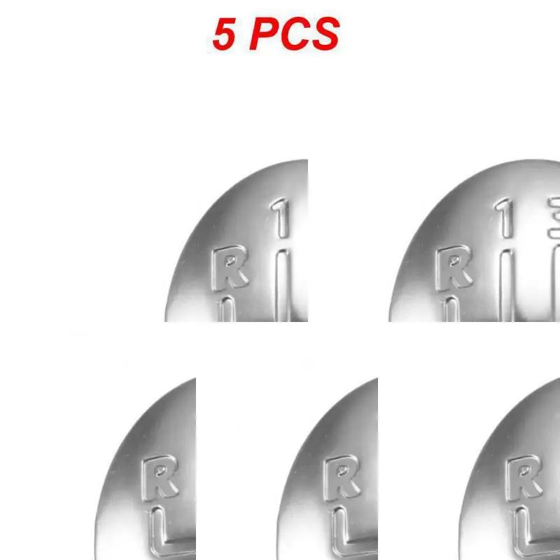 1/3/5PCS Speed Gear Knob Emblem Trim Cover For Clio Megane Scenic Twingo Chrome Auto Replacement Parts