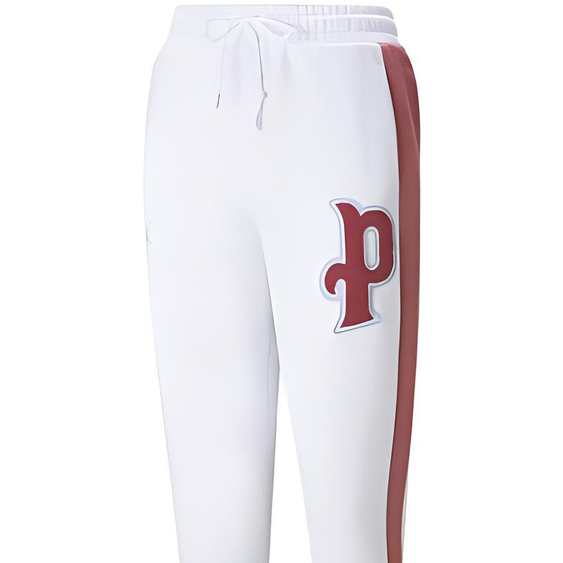 Puma Embroidered Large Logo Lightweight Running Casual Knit Sports Pants Women Bottoms White 534389-02