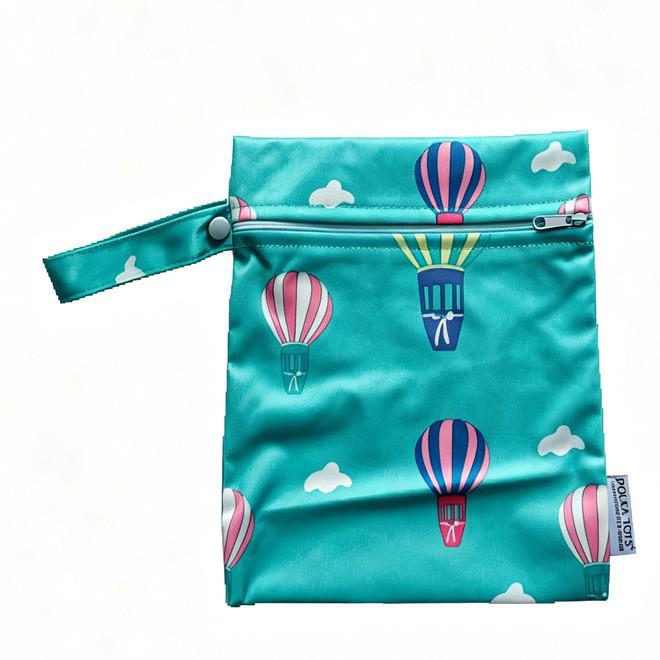 Waterproof Single Pocket Reusable Wet Diaper & Sanitary Napkin Bag