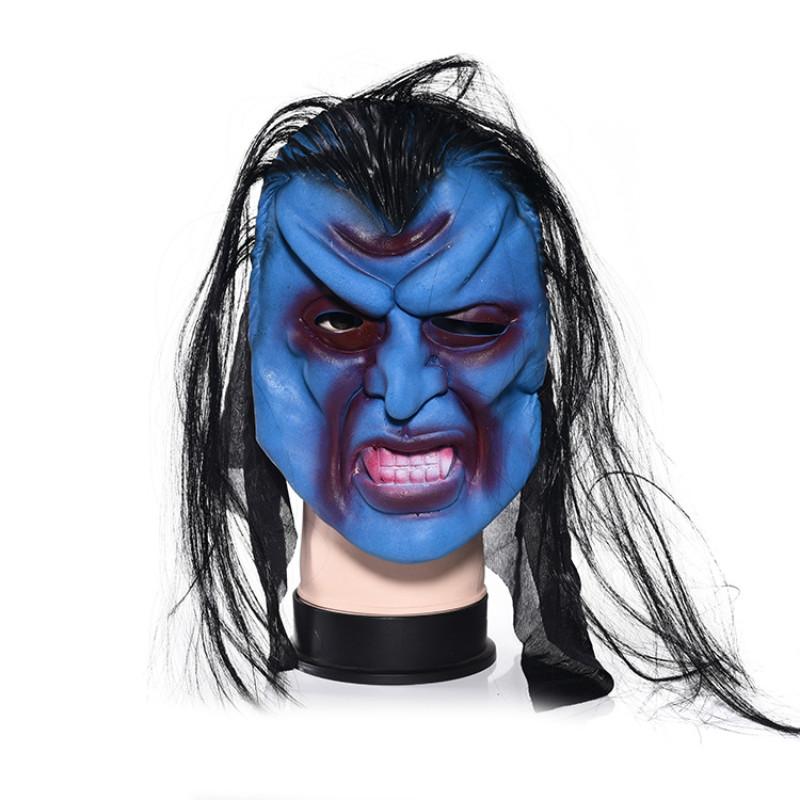 Horror Skeleton Ghost Mask Headwear Halloween Masquerade Costume Latex Props