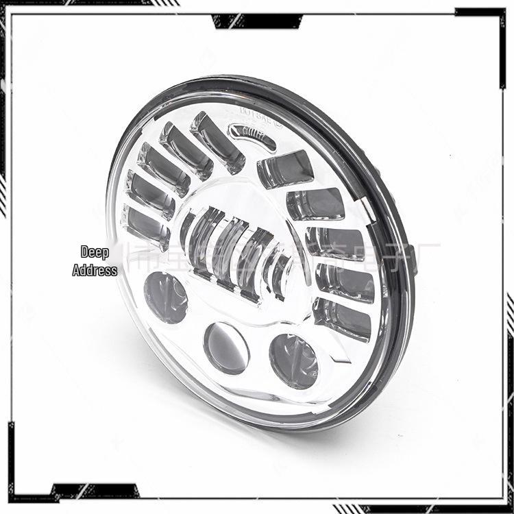 7" Jeep Wrangler & Harley Davidson Road Glide Motorcycle Modified Headlights with Single-Sided Turn Signal Function