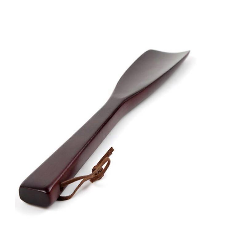 Classic Wooden Shoe Puller With Extended Handle For Easy Shoe Wear
