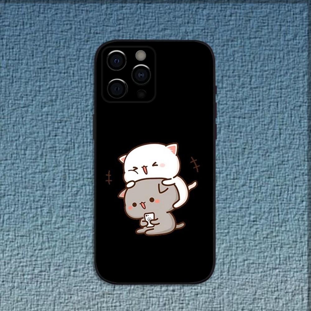 Cartoon Cute BuBu DuDu Phone Case For iPhone 16,15,14,13,12,11,Pro,X,XS,Max,XR,Plus,Mini Soft Black Cover