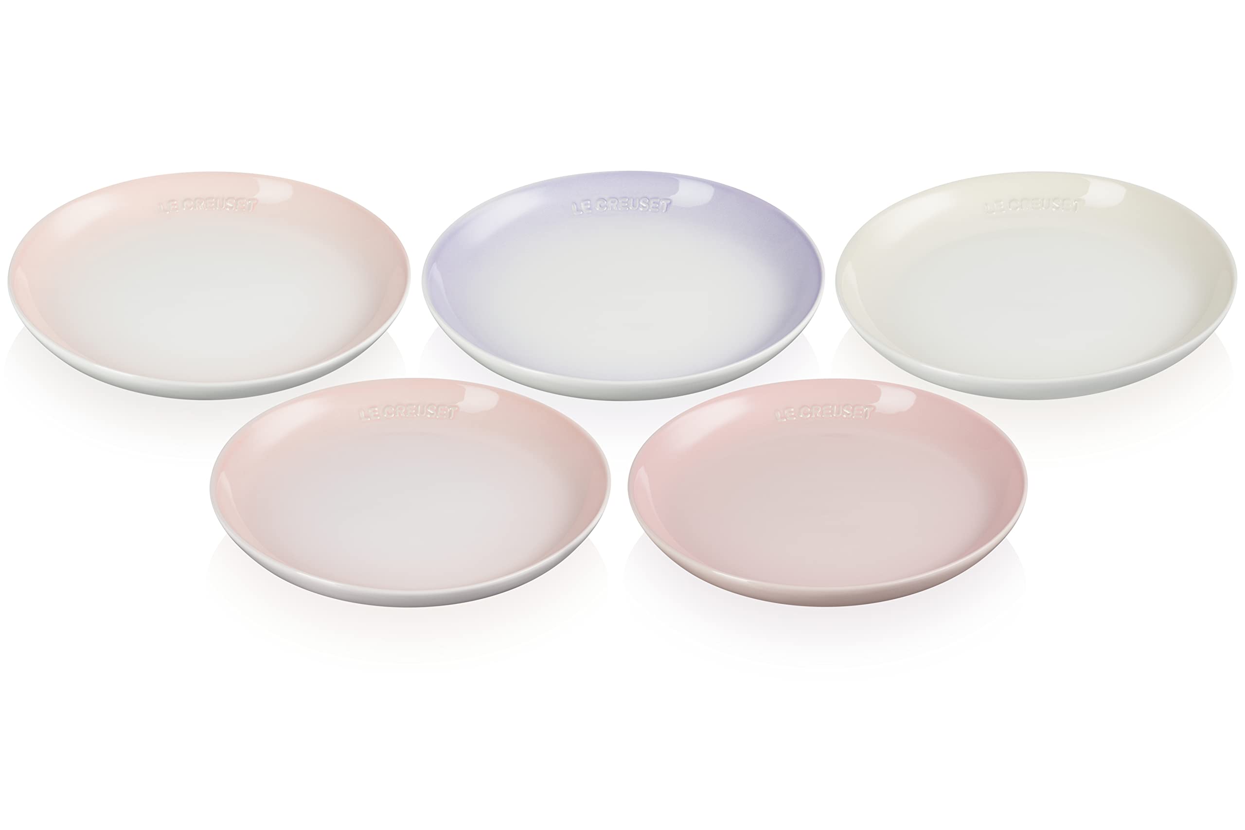 

Le Creuset Dish Sphere Plate 22cm Set of 5 Pink Collection Heat Resistant Cold Resistant Microwave Oven Dishwasher Safe Oven Plate Heat Resistant
