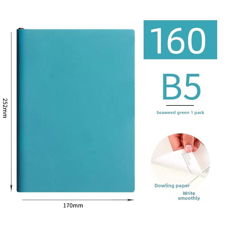 Thickened Sheepskin Business Notebook with Custom Logo - Available In A4, A5, B5 Sizes, Horizontal Line.