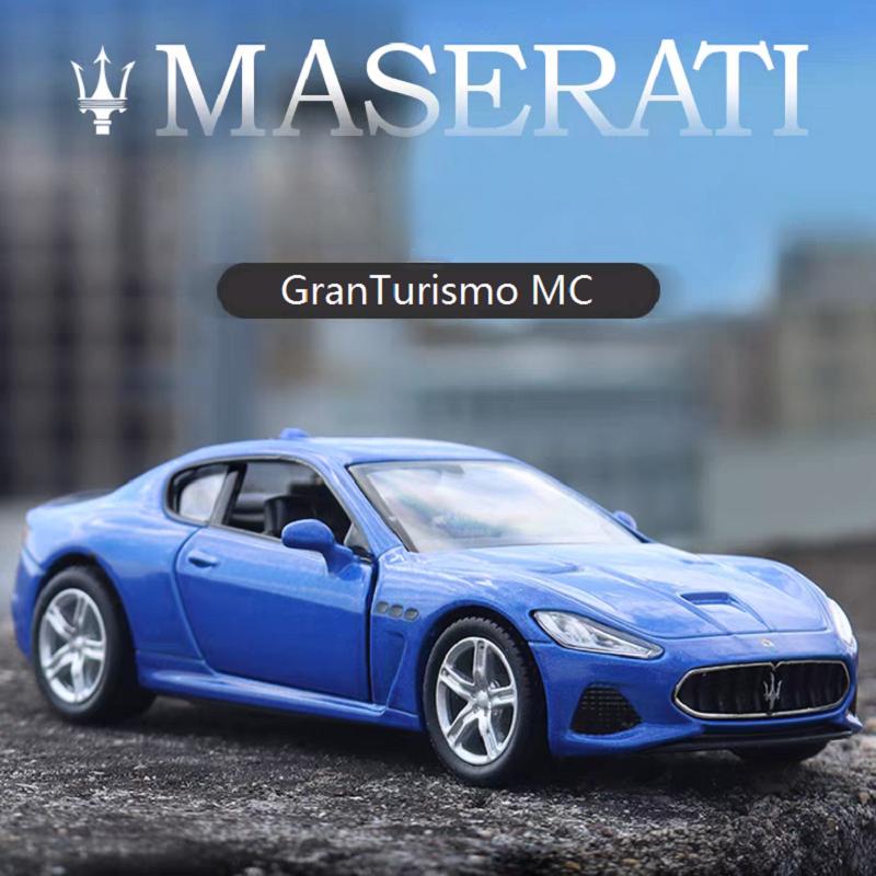 Maserati GranTurismo MC Coupe Simulation Diecast & Toy Vehicle Pull Back & Doors Open RMZ City 1:36 Alloy Car Model Gifts For Children