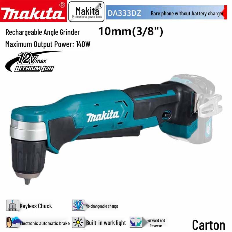 

Makita DA333D 12V Cordless Angle Drill Driver CN plug (adapter included)