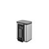 Brabantia Waste Bin with Lid, Manual Operation, Water Resistant, 4L, 20cm (W) x 17.2cm (D) x 27.2cm (H), Made in Belgium, Bo Waste Bin FPP Matte Finis