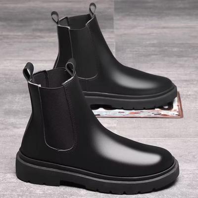 Herren Trendige Chelsea Slipper Stiefel - High Top Britischer Stil Martin Workwear Schneeschuhe