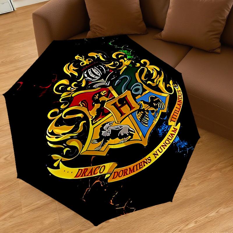 1PC Hogwarts Crest Umbrella-8-Rib Reinforced, Automatic Open, Lightweight & Durable, Cute Fashion Accessory for Outdoor, D2673