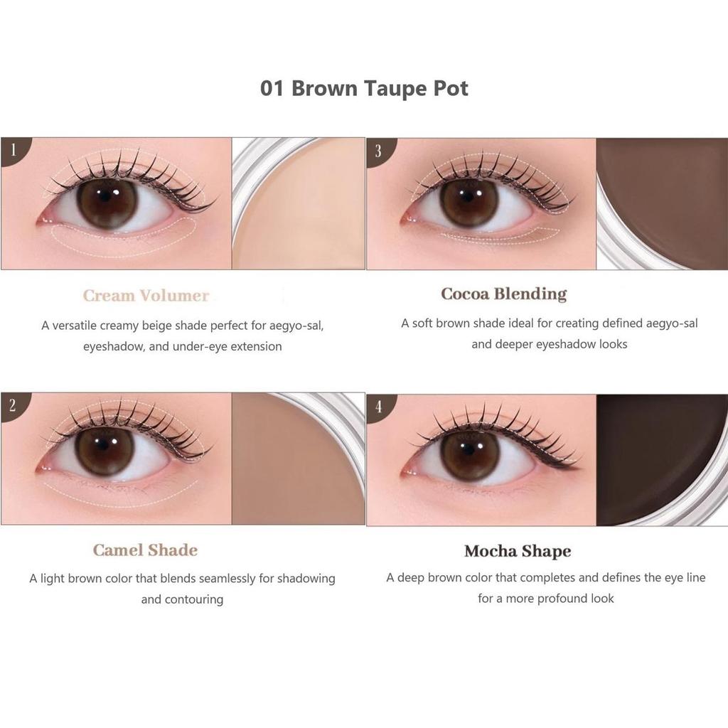 Romand Rom&nd HANALL EYEPOT LINER 01 BRAUN TAUPE POT