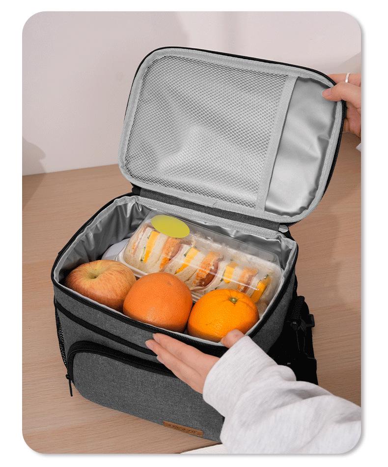 Waterproof Oxford Insulated Lunch Bag - Large Capacity, Portable, Single Shoulder Camping Picnic Bag