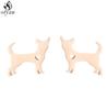 Cute Stainless Steel Heart Dog Earring for Women Cartoon Animal Ear Jewelry Girls Student Lovely Pup Earrings Gifts Accessories
