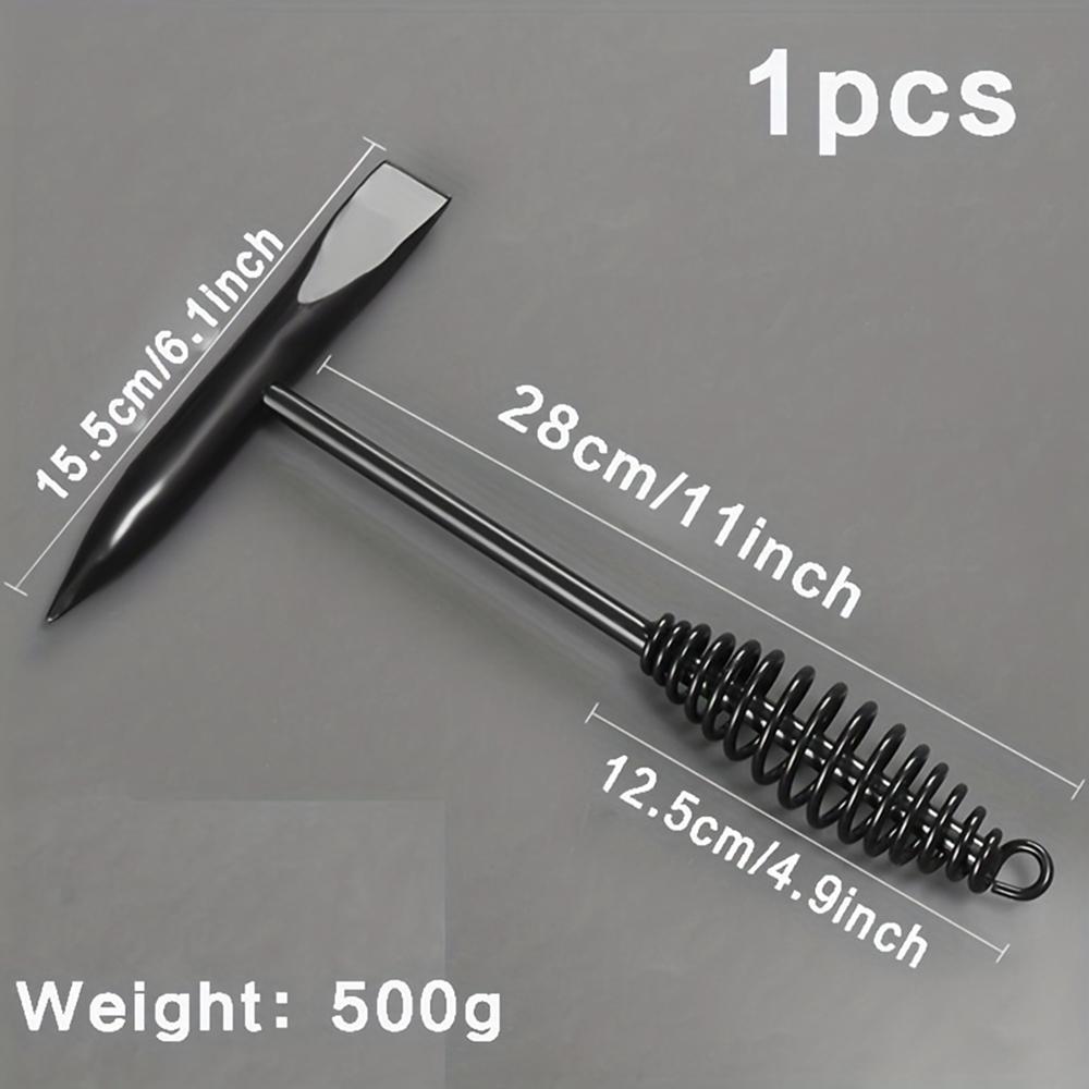 300/500g Odrezovací Svářecká Struska Kladivo Pružinová Rukojeť Svářecké Sekací Kladivo Vysoce Uhlíková Ocel, Odstraňování Rzi Svářecká Struska Kladivo