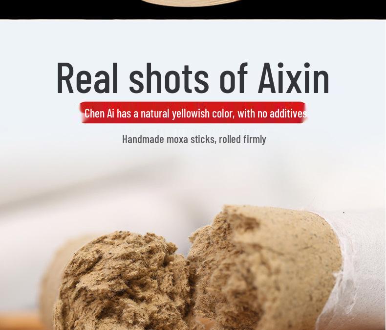 Aged Wild Qichun Moxa Sticks – 1.8x20cm Pure Moxibustion Rolls, Authentic Wool Moxa Bundle