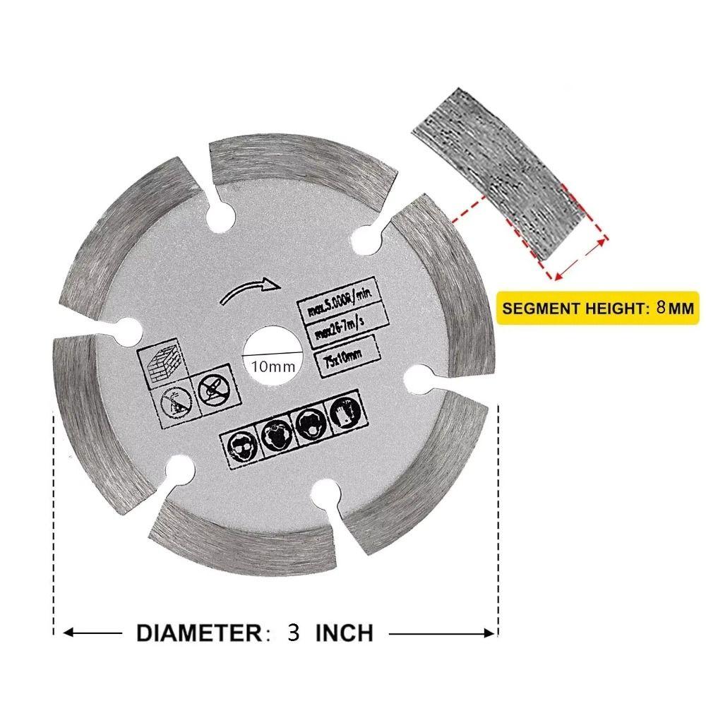 New 75mm Stone Cutting Disc Mini Ultra-thin Saw Blade Ceramic Concrete Marble Cutting