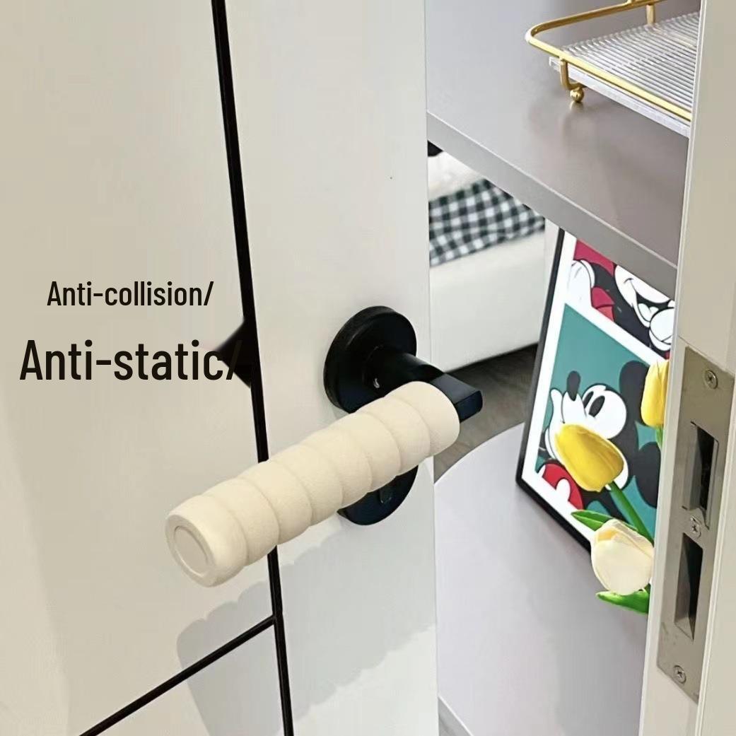 

Universal Anti-Collision Door Handle Protector & Cover with Anti-Static Pad for Bedroom Locks - Winter Ready 13.5x3.5cm, 600/box зелений
