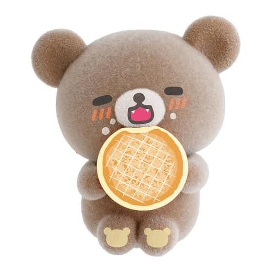 SAN-X Rilakkuma "Rilakkuma X Mister Donut" Petit Rilakkuma Mascot Chairoi Koguma (Angel Cream) AB34604 H30 X W30 X D20mm