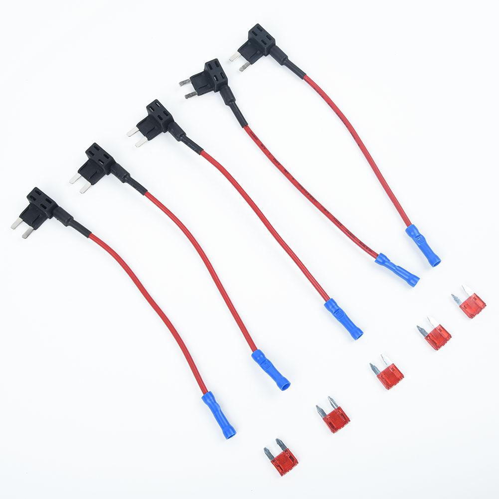 12V Fuse holder Soldering ATM APM Accessory Blade Built in fuse holder Circuit For alarms kits Parts 10pcs set