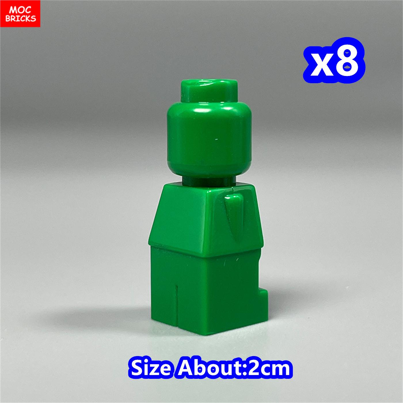 

8pcs MOC Bricks Micro Dolls Utensil Chess Man Trophy size about 20mm City 85863 Educational Building Blocks Kids Toys Gift
