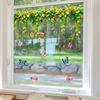 11.8x23.6in Colorful Floral Butterfly Window Sticker PVC Self Adhesives Removable Cling For Seasonal Party Glass Wall Decor