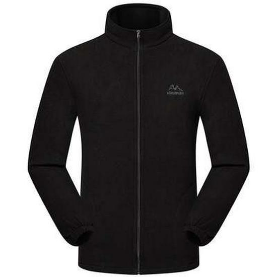 Men's Plus Size Fleece Jacket: Loose Fit for Middle-aged and Elderly, Perfect for Autumn and Winter