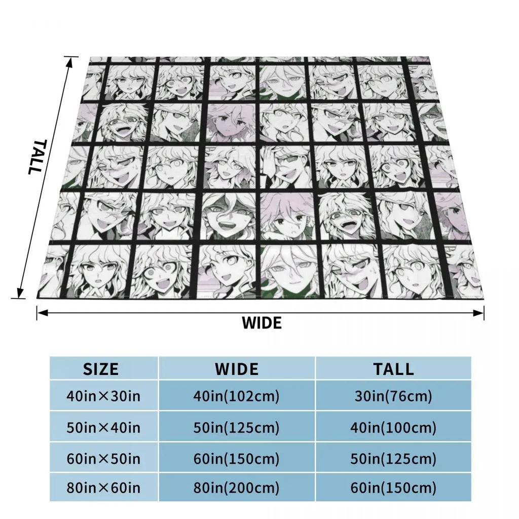 Nagito Manga Collection (Colored) Throw Blanket Cute Plaid for Babies Funny Gift Blankets