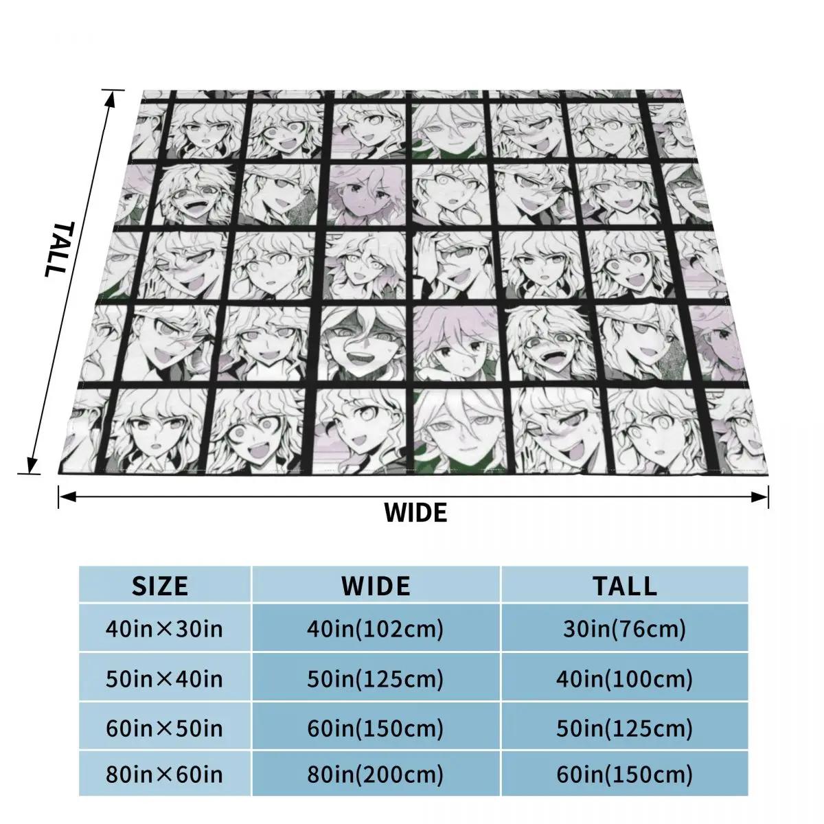 Nagito Manga Collection (Colored) Throw Blanket Cute Plaid for babies funny gift Blankets 100cmx150cm королевский синий