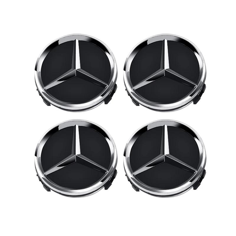 ABS4pcs 60mm Car Wheel Hub Cap Emblem Badge Mercedes Benz C180 E300 GLC W163 W166 W167 W204 W205 W212 W213 X253 W117 W176 W164