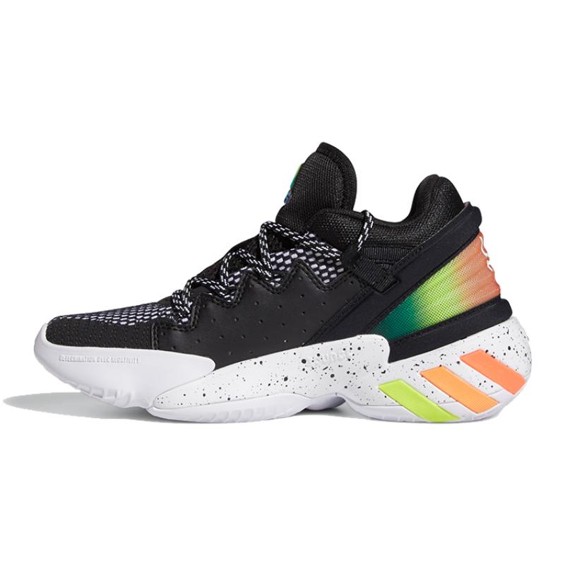 

Адидас ДОН. Выпуск №2 Дышащие детские баскетбольные кроссовки с низким верхом Черные Оранжевые Зеленые Подростковые кроссовки FZ1423 38
