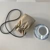 IELGY Art Drawstring Design Canvas Mobile Phone Bag Light Casual Mini Shoulder Messenger Bag
