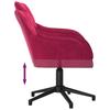 Office Chair Swivel Burgundy Velvet